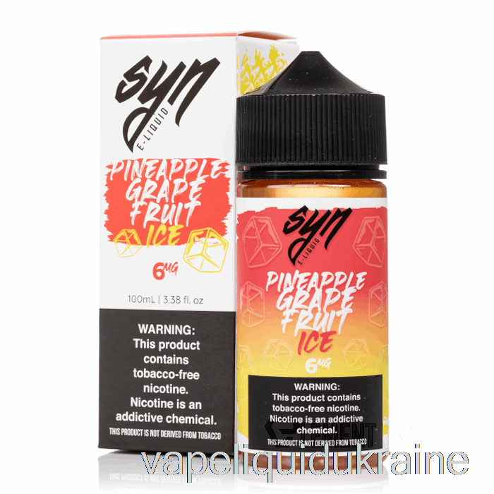 Vape Liquid Ukraine ICE Pineapple Grape Fruit - Syn Liquids - 100mL 3mg